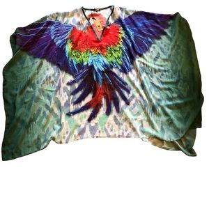 Dolcessa Swimwear Parrot Cover Up Size Small NEW